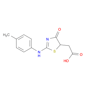 (2-[(4-Methylphenyl)amino]-4-oxo-4,5-dihydro-1,3-thiazol-5-yl)acetic acid