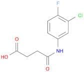 4-[(3-chloro-4-fluorophenyl)amino]-4-oxobutanoic acid