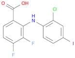 Benzoic acid, 2-[(2-chloro-4-iodophenyl)amino]-3,4-difluoro-