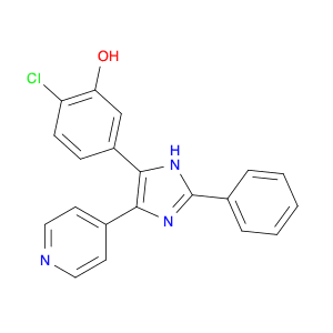Phenol, 2-chloro-5-[2-phenyl-4-(4-pyridinyl)-1H-imidazol-5-yl]-