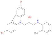 9H-Carbazole-9-ethanol, 3,6-dibromo-α-[[(2-methylphenyl)amino]methyl]-
