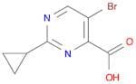 4-Pyrimidinecarboxylic acid, 5-bromo-2-cyclopropyl-
