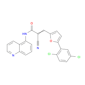 2-Propenamide, 2-cyano-3-[5-(2,5-dichlorophenyl)-2-furanyl]-N-5-quinolinyl-