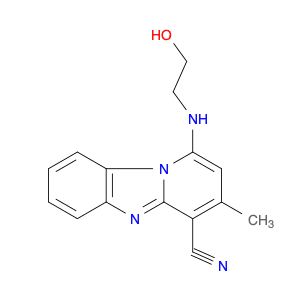Pyrido[1,2-a]benzimidazole-4-carbonitrile, 1-[(2-hydroxyethyl)amino]-3-methyl-