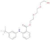 Benzoic acid,2-[[3-(trifluoromethyl)phenyl]amino]-, 2-[2-(2-hydroxyethoxy)ethoxy]ethyl ester