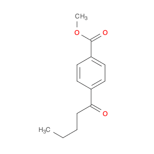 Benzoic acid, 4-(1-oxopentyl)-, methyl ester