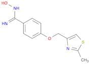 (Z)-N'-hydroxy-4-[(2-methyl-1,3-thiazol-4-yl)methoxy]benzene-1-carboximidamide