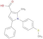 2-Methyl-1-(4-(methylthio)phenyl)-5-phenyl-1H-pyrrole-3-carboxylic acid