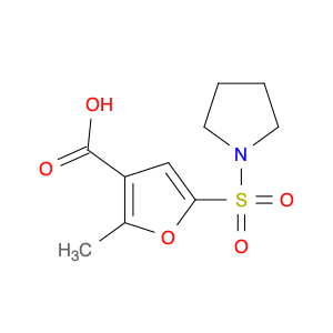 3-Furancarboxylic acid, 2-methyl-5-(1-pyrrolidinylsulfonyl)-