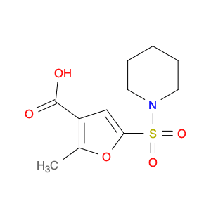 2-Methyl-5-(piperidinosulfonyl)-3-furoic acid