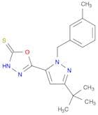 5-[3-(tert-butyl)-1-(3-methylbenzyl)-1H-pyrazol-5-yl]-1,3,4-oxadiazole-2-thiol