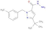 1H-Pyrazole-5-carboxylic acid, 3-(1,1-dimethylethyl)-1-[(3-methylphenyl)methyl]-, hydrazide