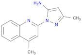 3-methyl-1-(4-methyl-2-quinolinyl)-1H-pyrazol-5-amine