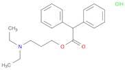 Benzeneacetic acid, α-phenyl-, 3-(diethylamino)propyl ester, hydrochloride (9CI)