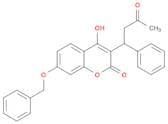 2H-1-Benzopyran-2-one, 4-hydroxy-3-(3-oxo-1-phenylbutyl)-7-(phenylmethoxy)-