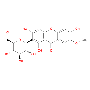 9H-Xanthen-9-one, 2-β-D-glucopyranosyl-1,3,6-trihydroxy-7-methoxy-
