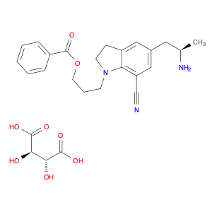 5-[(2R)-2-aminopropyl]-1-[3-(benzoyloxy)propyl]-2,3-dihydro-1H-indole-7-carbonitrile(2R,3R)-2,3-di…
