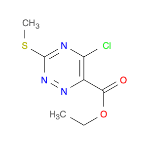 Ethyl 5-chloro-3-(methylsulfanyl)-1,2,4-triazine-6-carboxylate
