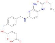 Carbamic acid, [2-amino-6-[[(4-fluorophenyl)methyl]amino]-3-pyridinyl]-, ethyl ester, (Z)-2-butene…