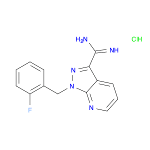 1-(2-Fluorobenzyl)-1H-pyrazolo[3,4-b]pyridine-3-carboximidamide Hydrochloride
