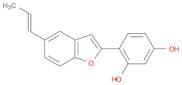 4-{5-[(1E)-prop-1-en-1-yl]-1-benzofuran-2-yl}benzene-1,3-diol