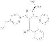 (4S,5R)-3-benzoyl-2-(4-methoxyphenyl)-4-phenyl-5-Oxazolidinecarboxylic acid