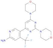 5-(2,6-Di-4-morpholinyl-4-pyrimidinyl)-4-(trifluoromethyl)-2-pyridinamine