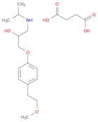 Butanedioic acid, compd. with (±)-1-[4-(2-methoxyethyl)phenoxy]-3-[(1-methylethyl)amino]-2-propano…