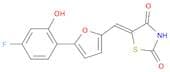 (5Z)-5-{[5-(4-Fluoro-2-hydroxyphenyl)furan-2-yl]methylidene}-1,3-thiazolidine-2,4-dione