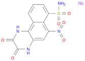 Benzo[f]quinoxaline-7-sulfonamide,1,2,3,4-tetrahydro-6-nitro-2,3-dioxo-,sodium salt(1:2)