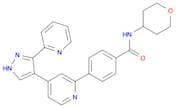 4-(4-(3-(Pyridin-2-yl)-1H-pyrazol-4-yl)pyridin-2-yl)-N-(tetrahydro-2H-pyran-4-yl)benzamide