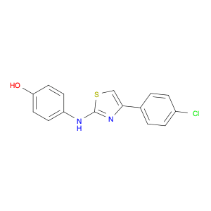 4-[[4-(4-Chlorophenyl)-2-thiazolyl]amino]phenol
