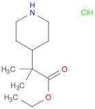 Ethyl 2-methyl-2-(piperidin-4-yl)propanoate hydrochloride
