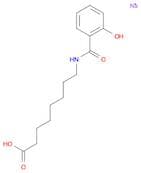 Octanoic acid, 8-[(2-hydroxybenzoyl)amino]-, monosodium salt