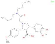 3-Pyrrolidinecarboxylicacid,4-(1,3-benzodioxol-5-yl)-1-[2-(dibutylamino)-2-oxoethyl]-2-(4-methoxyp…