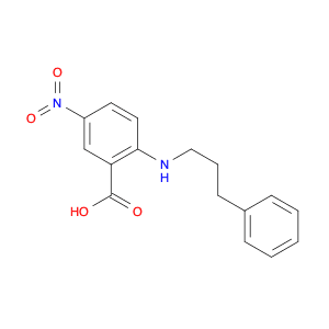 5-Nitro-2-(3-phenylpropylamino)benzoic acid