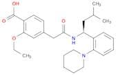 2-ethoxy-4-({[(1S)-3-methyl-1-[2-(piperidin-1-yl)phenyl]butyl]carbamoyl}methyl)benzoic acid