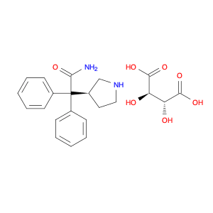 3-(S)-(+)-(1-Carbamoyl-1,1-diphenylmethyl)pyrroloidine-L-(+)-tartarate