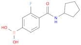4-(Cyclopentylcarbamoyl)-3-fluorophenylboronic acid