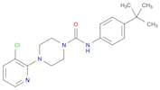 4-(3-Chloro-2-pyridinyl)-N-[4-(1,1-dimethylethyl)phenyl]-1-piperazinecarboxamide