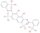 2,7-Bis(2-arsonophenylazo)-1,8-dihydroxy-3,6-naphthalenedisulfonic acid