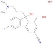 4-[4-(Dimethylamino)-1-(4-fluorophenyl)-1-hydroxybutyl]-3-(hydroxymethyl)benzonitrile hydrobromide
