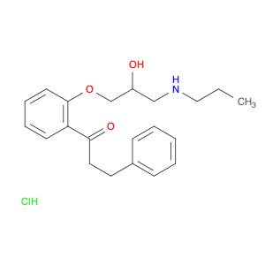 1-{2-[2-hydroxy-3-(propylamino)propoxy]phenyl}-3-phenylpropan-1-one hydrochloride