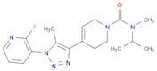 4-[1-(2-fluoropyridin-3-yl)-5-methyltriazol-4-yl]-N-methyl-N-propan-2-yl-3,6-dihydro-2H-pyridine-1…