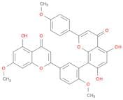 5,7-dihydroxy-8-[5-(5-hydroxy-7-methoxy-4-oxochromen-2-yl)-2-methoxyphenyl]-2-(4-methoxyphenyl)chr…