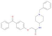 2-(4-Benzoylphenoxy)-N-[1-(phenylmethyl)-4-piperidinyl]acetamide