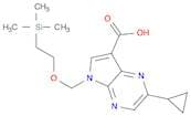 2-Cyclopropyl-5-[[2-(trimethylsilyl)ethoxy]methyl]-5H-pyrrolo[2,3-b]pyrazine-7-carboxylic acid