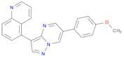 5-[6-(4-Methoxyphenyl)pyrazolo[1,5-a]pyrimidin-3-yl]quinoline
