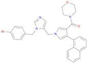 4-[[1-[[1-[(4-Bromophenyl)methyl]-1H-imidazol-5-yl]methyl]-4-(1-naphthalenyl)-1H-pyrrol-3-yl]carbo…