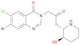 7-Bromo-6-chloro-3-[3-[(2R,3S)-3-hydroxy-2-piperidyl]-2-oxopropyl]-4(3H)-quinazolinone